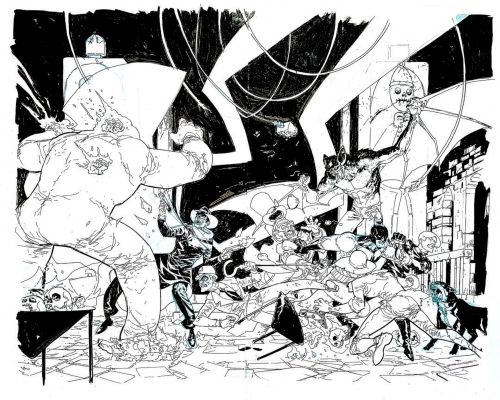 Riley Rossmo | RILEY ROSSMO 2017 BATMAN/THE SHADOW #4 DPS | Tri-State Original Art