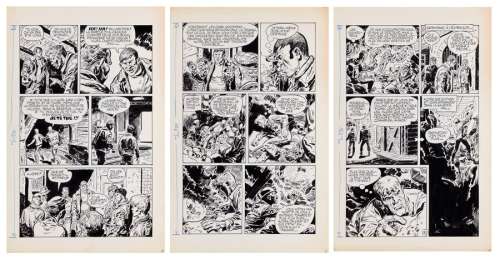 Parras | Ian McDonald, planches n°8 à 10 à l’encre de… | AZ auction