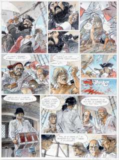 Hermann | Le Diable des sept mers, planche couleurs n°37 Ã … | Banque Dessinée
