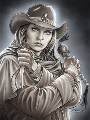 Fabiano Neves - Redhead Overpower published piece of original art