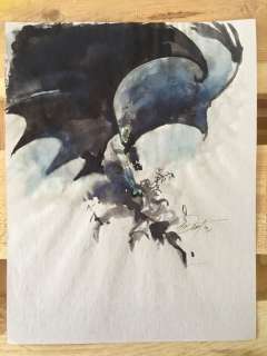 Original Art By George Pratt | Batman  - Watercolor  - Signed | Catawiki