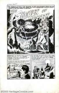 Manny Stallman - Original Art for Witches Tales #12, Complete 6-page Story, "The Shower of Death" -