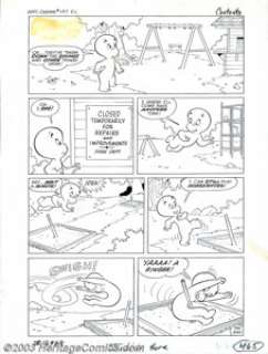 Warren Kremer - Original Art for The Friendly Ghost Casper #157, Complete One-page Story (Harvey, 1970s). Proving - | Heritage