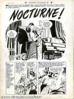 Warren Kremer (attributed) - Original Art for Hi-School Romance #48, Complete 5-page Story "Nocturne" - | Heritage