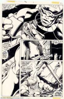 John Byrne and Bob Layton - Original Art for Incredible Hulk Annual #7, page 22 (Marvel, 1978). An absolutely - | Heritage