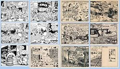 Joost Swarte, Marc Smeets, Aart Clerkx And Bill Bodéwes | 7 original illustrations + 5 prints  - (1972) | Catawiki