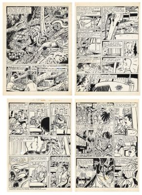 Craenhals | Lot 102 - Luc Tremplin, planches n°4 à 7 à l’encre de… | AZ auction