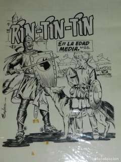 (BC1) DIBUJO ORIGINAL DE BEYLOC  - PORTADA DE RIN TIN TIN NUM 125 , EDT MARCO