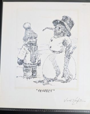 Vince Locke original Dead World art, Zombie Xmas RARE early work, 8 x 9 | eBay US (Buy It Now)