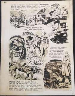 Wally Wood. Murderous Gangsters #1. Original Page | Weiss Auctions