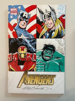 The Avengers Joe Sinnott original art sketch Marvel Stan Lee Hulk Iron Man Thor | eBay US