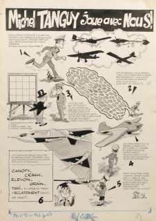 Eddy PAAPE (1920-2012) "Michel Tanguy joue avec nous!" Planche Ã  l’encre de [...] | Arthema Auction