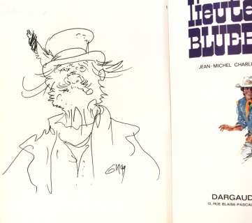 Jean Giraud/Jean-Michel Charlier - Dédicace - Lieutenant Blueberry, Balade pour un [...] | Arthema Auction