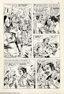 Frank Bolle (attributed) - Original Art Panel Pages for the Phantom (Charlton, n/a). Two pages from an - | Heritage
