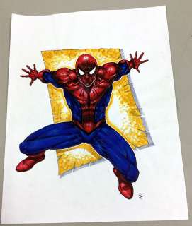 Spider-man, Nice mixed media piece by New England… | Superworld Comics