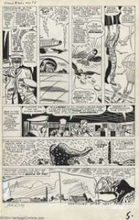 Jack Kirby and Dick Ayers - Original Art for Strange Tales #90, page 5 (Marvel, 1961). The art is in excellent - | Heritage