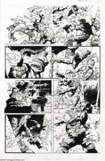 Kevin Eastman and Simon Bisley - Original Art for Bodycount, page 15 (Image, 1996). Raphael, the TMNT, is - | Heritage