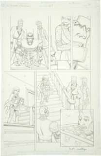 Linda Medley - Doom Patrol #67, page 18 Original Art (DC,1993). The Doom Patrol appear in this detailed penciled -
