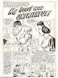 Tom Hickey (attributed) - First Romances #1 Complete 8-page Story "My Heart was Unfaithful!" Original - | Heritage