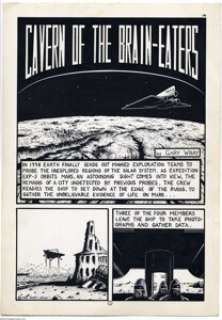 Gary Wray - Complete Five-page Story "Cavern of the Brain-Eaters" Original Art (Charlton, 1981). Wild - | Heritage