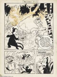 Jason Comic Art Studios - Rags Rabbit # 1 Complete 7-page "Stinky" Story Original Art (Harvey, circa - | Heritage