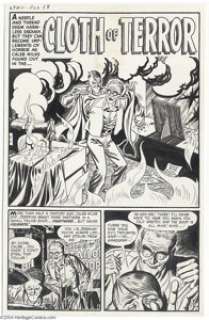 Manny Stallman - Witches Tale #10 Complete 5-page Story "Cloth of Terror" Original Art (Harvey, 1952). - | Heritage