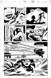 Mike Allred Darwyn Cooke | Catwoman #3 P 20 (Awesome Catwoman Swinging Through Gotham To Prevent a Murder!) 2002 | Romitaman