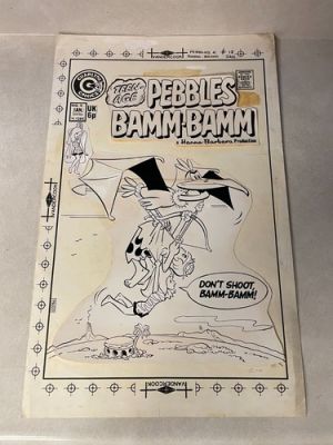 PEBBLES and BAMM BAMM #18 comic ART stat COVER 1974 PTERODACTYL FLINTSTONES | eBay US (Buy It Now)