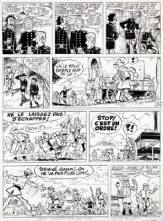 Lambil | Les Tuniques bleues, planche n°28 Ã  l’encre de C… | Banque Dessinée