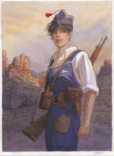 Gibrat | JEAN-PIERRE GIBRAT MATTÉO, Futuropolis En bandoulière, illustration originale réalisée... | Daniel Maghen Enchères