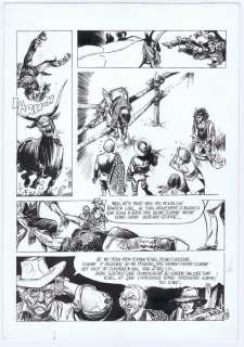 Franz (Drappier, Franz) - Original page in ink (p.25) - Bronco Texas - (1975) | Catawiki