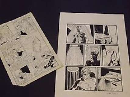 Luciano Gatto and Gino Vercelli - 2x original plates for Topolino and Martin Mystère (1965-?) 