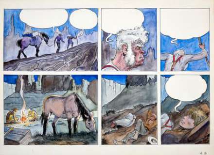 Manara, Milo (1945) | Quatre doigts - L’Homme de papier. Encre de Chine... | Coutau Bégarie