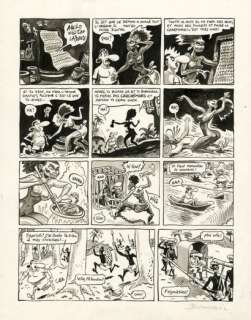 Nicolas DUMONTHEUIL (né... - Lot 53 - Le landais volant - Conversation avec un margouillat Encre...