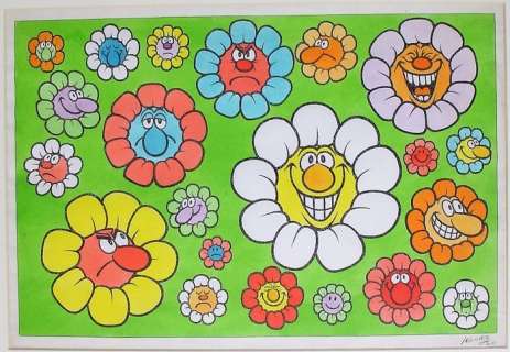 Jacovitti, Benito - original illustration "Flowers" (1975) | Catawiki
