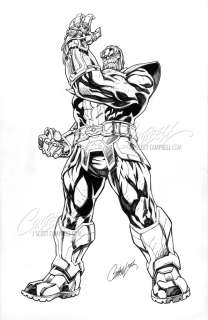 J. Scott Campbell | Original Art: Death of the Silver Surfer #3 "Thanos" (2025) | J. Scott Campbell