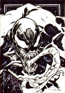 Alex Konat | Venom Sketch Card - Spider-Man Art Drop | TDArt