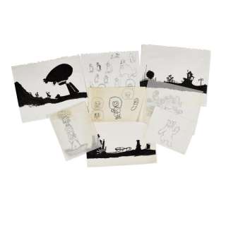 A Ric Heitzman group of ’Exterior Illustrations’ from Pee Wee’s Playhouse | Bonhams