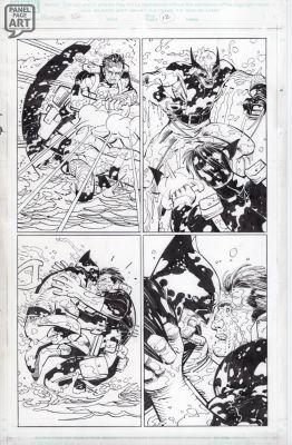 John Romita Jr | Punisher Dark Reign 1 Page 12 | Panel Page Art
