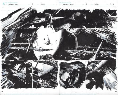Brian Thies | Star Wars Legacy Issue 08 Page 04 & 05 | Splash Page