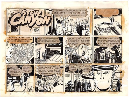 Milton Caniff | Steve Canyon 10/3/71 Sunday | Graphic Collectibles