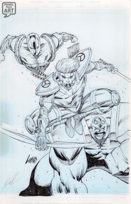 Rob Liefeld | Youngblood 1 Cover - Variant | Panel Page Art
