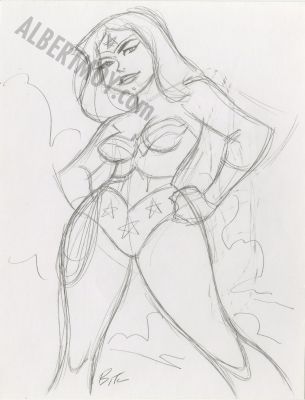 Bruce Timm | Wonder Woman Pencil Rough Page 127 | Albert Moy