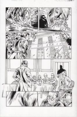 Jay Leisten | Marvel 1776 #2 P.3 - Seated Founding Fathers - Signed - 2025 | Anthony’s Comic Book Art
