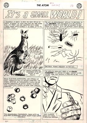 Unknown a Artist | The Atom #13 (’It’s a Small World’ Science Page) Large Art - 1964 | Romitaman
