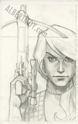 Phil Noto | Scarlett Declassified Issue 1 Page Cover | Albert Moy