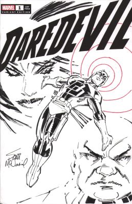 Scott McDaniel | Daredevil #1 Oa Sketch Cover - Signed | Anthony’s Comic Book Art