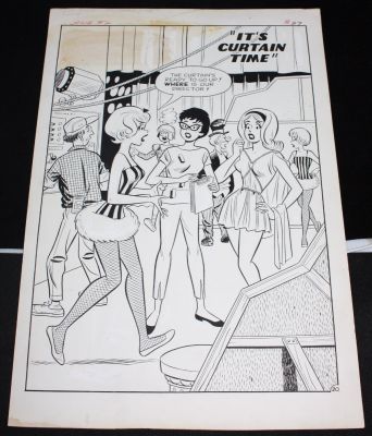 Dan Decarlo | Josie #2 P.20 - ’It’s Curtain Time’ Title Splash - 1963 | Anthony’s Comic Book Art