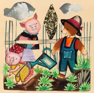 Zbigniew Rychlicki (1922 - 1989) | Zbigniew Rychlicki | "Miś Uszatek", ilustracja do czasopisma "Miś" | Desa Unicum