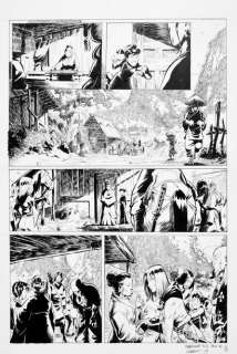 GABOR, (Gabriel Lopez... - Lot 150 - Isabellae, Tome 3, page 18. Crayon bleu et encre de...